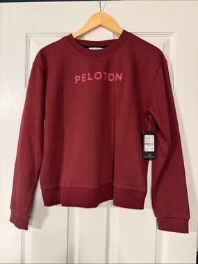 Peloton Women's Maroon Logo Crew Sweatshirt